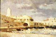 Albert Lebourg The Port of Algiers oil